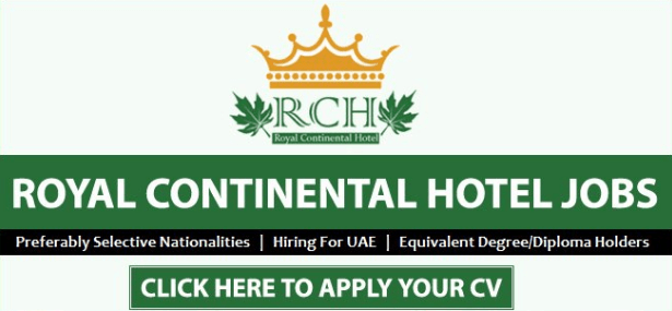 Royal Continental Hotel Careers in Dubai